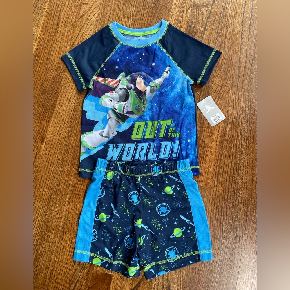 Disney Toy Story Buzz Lightyear boys short pajamas new with tag size 5/6